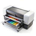 Solvent Printer 3D Illustration Isolated on White Background Royalty Free Stock Photo