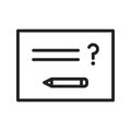 Solving Question icon vector image. Suitable for mobile apps, web apps and print media.