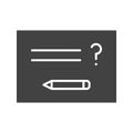 Solving Question icon vector image.