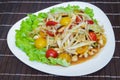 Som Tam; Thai papaya salad. Royalty Free Stock Photo