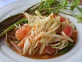 Som tam, Thai salad, spic, Papaya