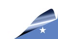 Somalia flag on white