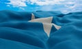 Somalia flag in the wind. Realistic and wavy fabric flag. 3D rendering