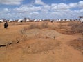 Somalia Hunger Refugee Camp Royalty Free Stock Photo