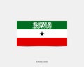 Somaliland Rectangle flag icon with shadow Royalty Free Stock Photo