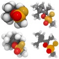 Soman (GD) molecule Royalty Free Stock Photo