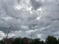 Somber Gray Clouds on a Stormy Day in Summer