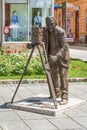 Ernest Bosnjak monument in bronze-resin Royalty Free Stock Photo