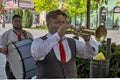 Street trumpeters musicians