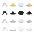 hat related icon set Royalty Free Stock Photo