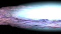 Sombrero galaxy in deep space 3d illustration