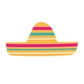 Sombrero icon vector. Headdress illustration sign. Mexico symbol or logo.