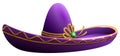 Sombrero Mexican national hat for feast of cinco de mayo