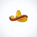 Sombrero set. Collection icon sombrero. Vector Royalty Free Stock Photo