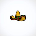 Sombrero set. Icon sombrero. Vector Royalty Free Stock Photo