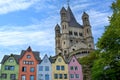 City of Cologne, old town and saint martin church