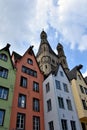 City of Cologne, old town and saint martin church