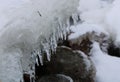 Some beautiful icicles Royalty Free Stock Photo