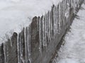 Some beautiful icicles Royalty Free Stock Photo