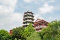 Some building of Eight Trigram Mountains Buddha Landscape Royalty Free Stock Photo