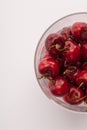 Some cherrys in a glass Royalty Free Stock Photo