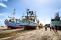 Fishing boats at Thorup Strand, Denmark