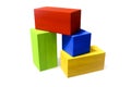 some colorful building blocks