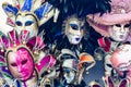 Some colorful masks for Venice carnival for tourists