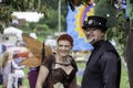 A fairy and steampunk costume