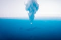 Some cotton left in water got wet Royalty Free Stock Photo