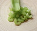Some cutted celery