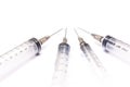 Some disposable syringes. Royalty Free Stock Photo