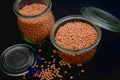 Dried red lentils Royalty Free Stock Photo