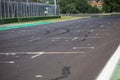 Some drift on the ashpalt of the autodrom