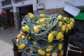 Fishing and nautical objects in the harbor Royalty Free Stock Photo