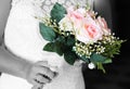 Some flowersin a wedding bouquet Royalty Free Stock Photo