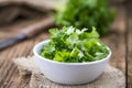 Some fresh Parsley close-up shot