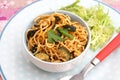 Asian noodles with zucchini