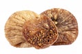 Some fruits of dried fig isolated on white background Royalty Free Stock Photo