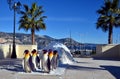 Some funny statues of animals at the seaside in Beaulieu-sur-Mer, France