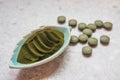 Some green Chlorella algae supplements