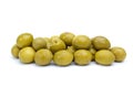 Some green olives with pits