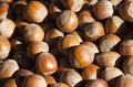 Some hazelnuts at street market