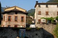 Some homes in Cison di Valmarino in the province of Treviso (Italy)