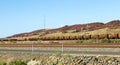 Mining in Australia very long coal train Royalty Free Stock Photo