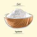 Salt For Flavour Some Food, Sketch & Vector Style