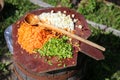 Some of the ingredients for goulash stew