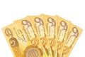 Some 1000 iraqi dinar bank notes obverse Royalty Free Stock Photo