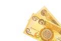 Some 1000 iraqi dinar bank notes obverse Royalty Free Stock Photo