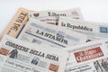 Some italian newspapers